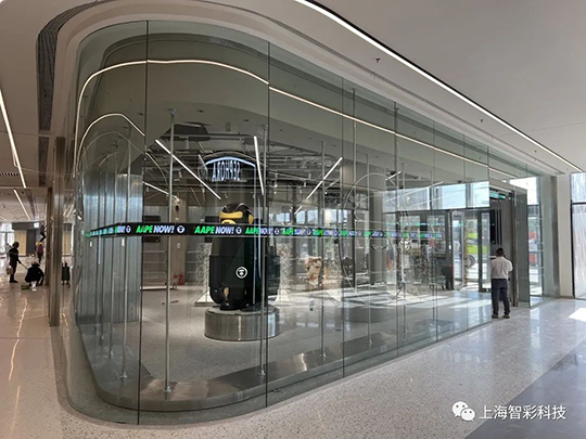 上海松江印象城Aape店鋪LED顯示屏設(shè)計、安裝